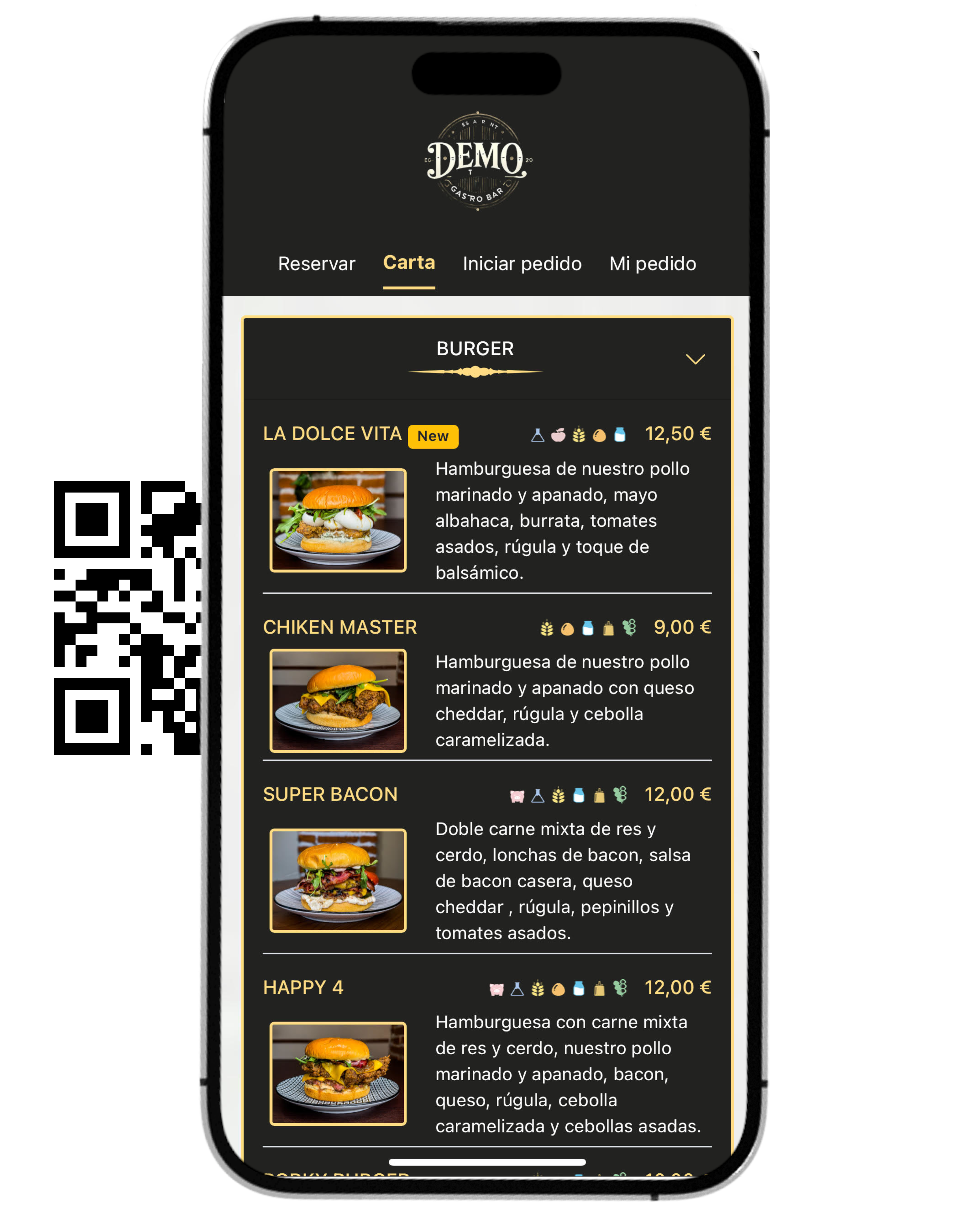 Carta digital interactiva